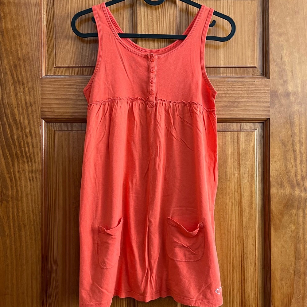 👑 2/$20 👑 Gap Kids Orange Loose Tank Top with Pockets Size XXL (14-16)